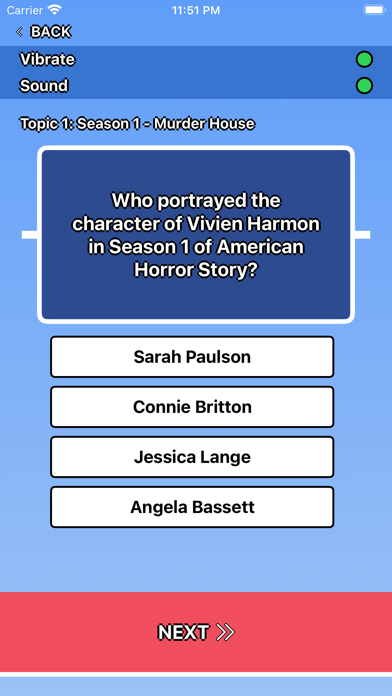 Screenshot 2 of American Horror Story Trivia App