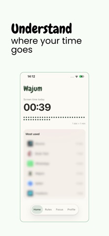 Wajum: App Blocker & Focus, kuvakaappaus 2