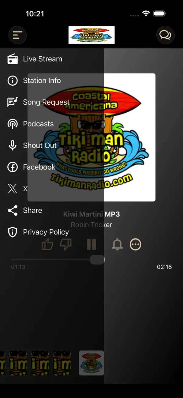 Screenshot #2 pour Tiki Man Radio