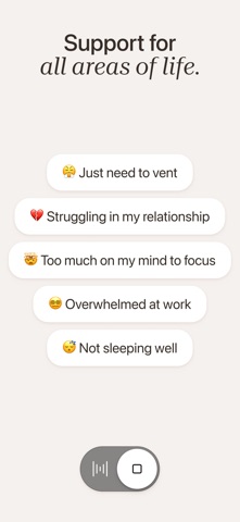 Voiced AI: Talk, Reflect, Grow iPhone screenshot