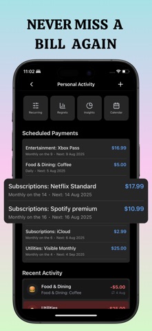 Finta : Expense and Budget screenshot