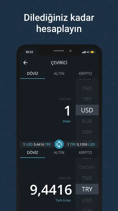 Döviz App - Canlı Altın, Borsa iPhone Ekran Görüntüsü 5