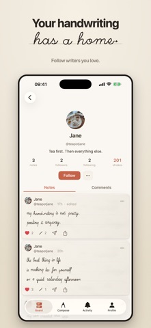 NotTyped iPhone screenshot