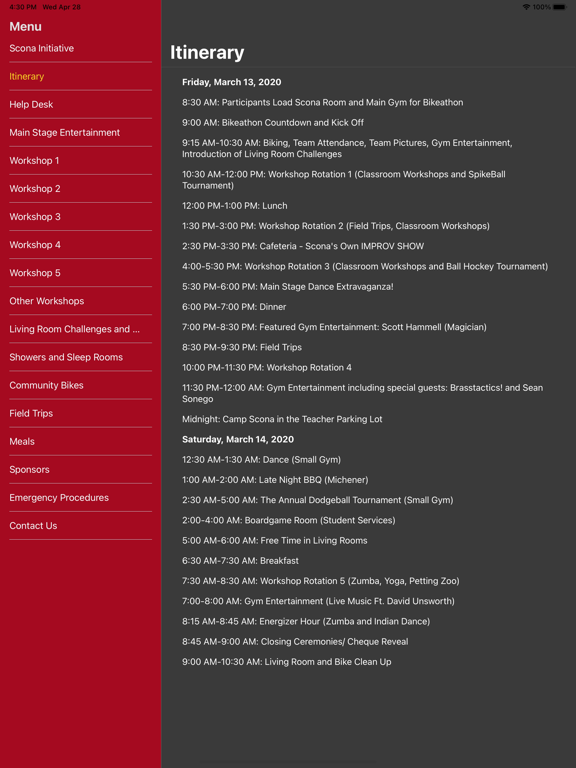 Scona Initiative iPad screenshot 2 - News app