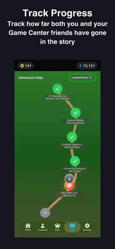 PaceQuest 计步器游戏 应用截图
