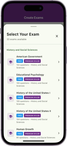 Official CLEP Exam Guide App Screenshot 1 of 10