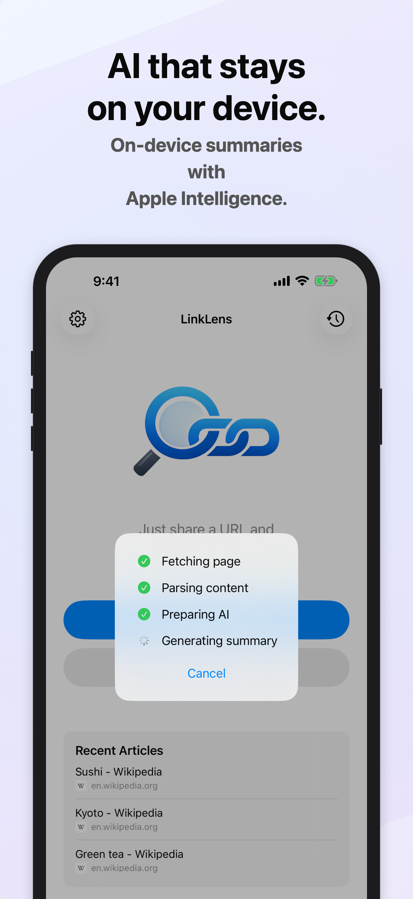 LinkLens - AI URL Summarizer screenshot 7