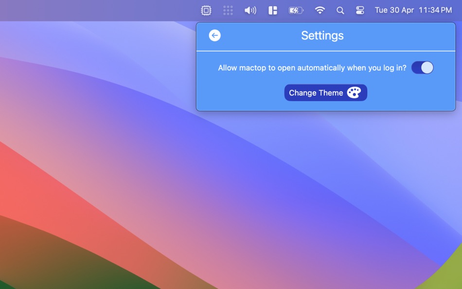 #5. mtop (macOS) 由: Connor Finlay