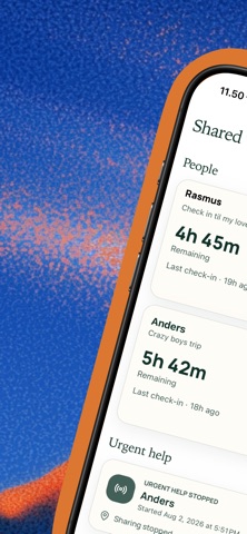 Check-In Timer iPhone screenshot