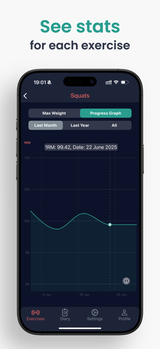 Simple Workout Tracker App Screenshot 3 of 4