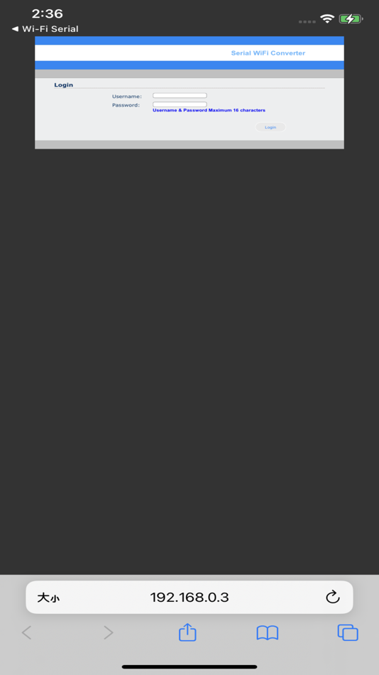 #1. WiFI TCP/IP to Serial Terminal (iOS) 由: FUH CHERNG SHEU