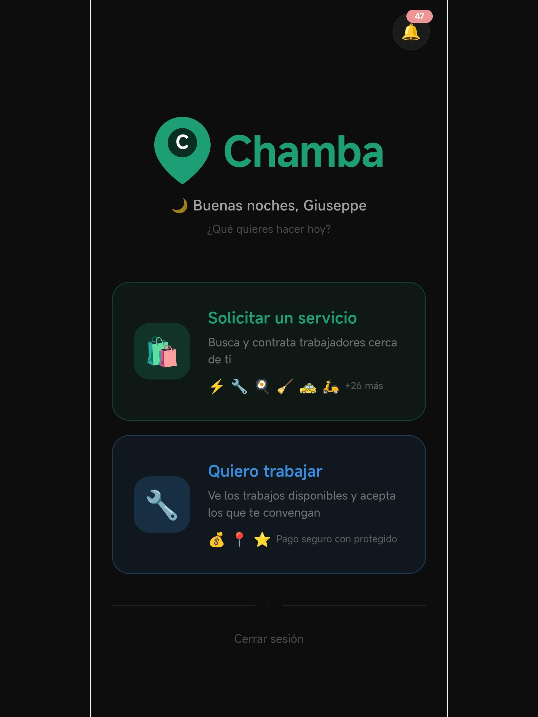 Chamba -Servicios y viajes screenshot 13
