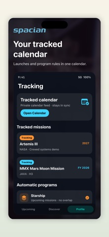 Spacian: Rocket Launch Tracker screenshot