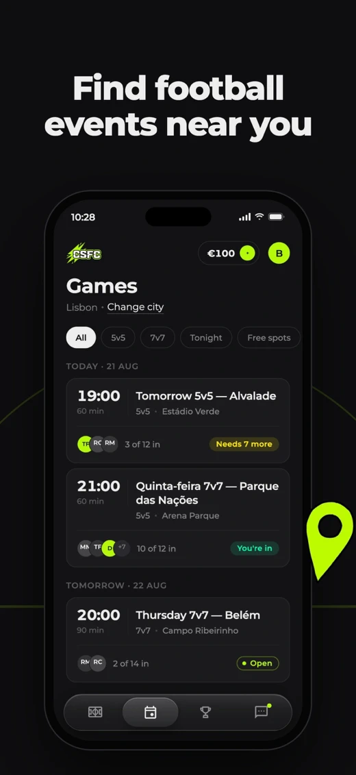 CSFC: Pickup Football screenshot 2