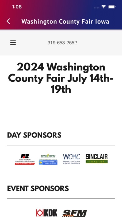 Washington County Fair Iowa Screenshot