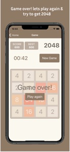 2048 - puzzle number screenshot #3 for iPhone