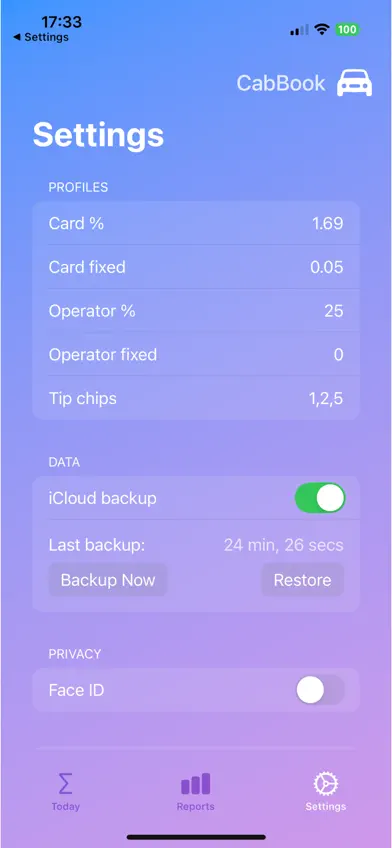 CabBook screenshot 3