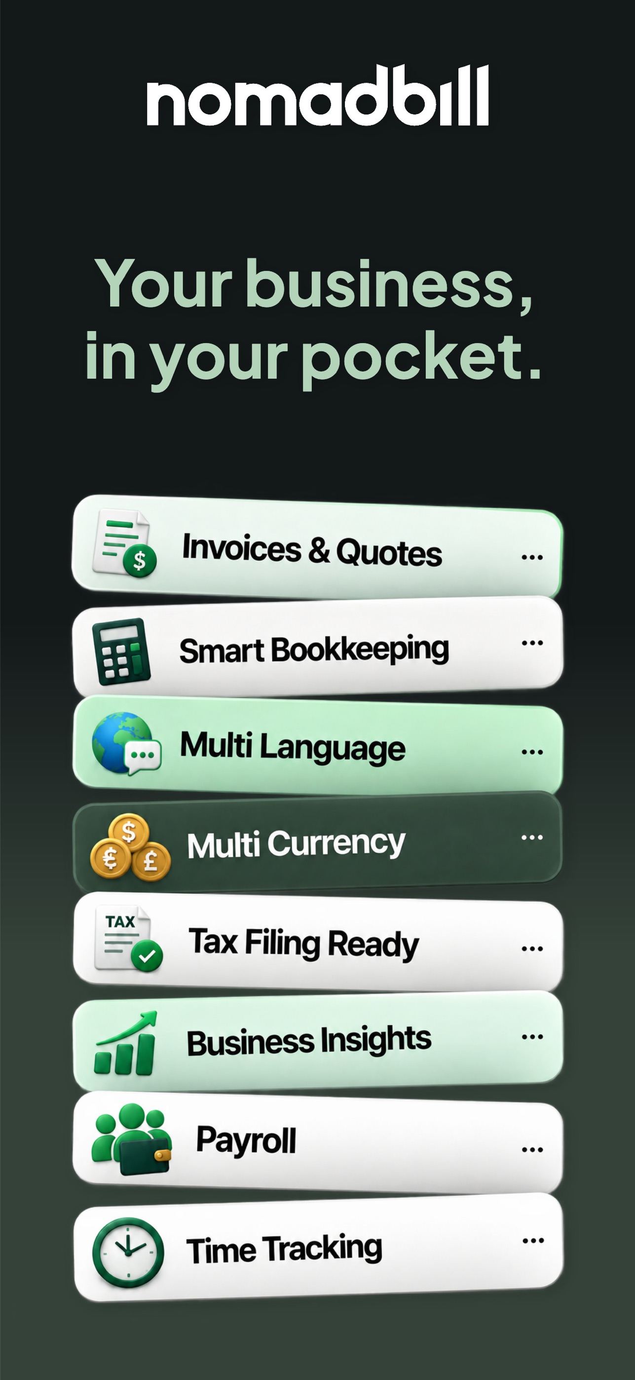Screenshot 1 of NomadBill