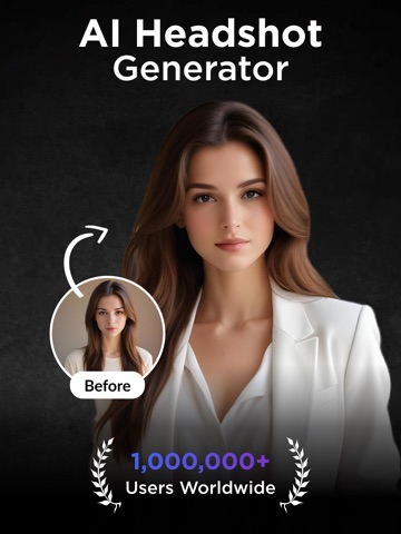 AI Headshot Generator & Photos iPad screenshot