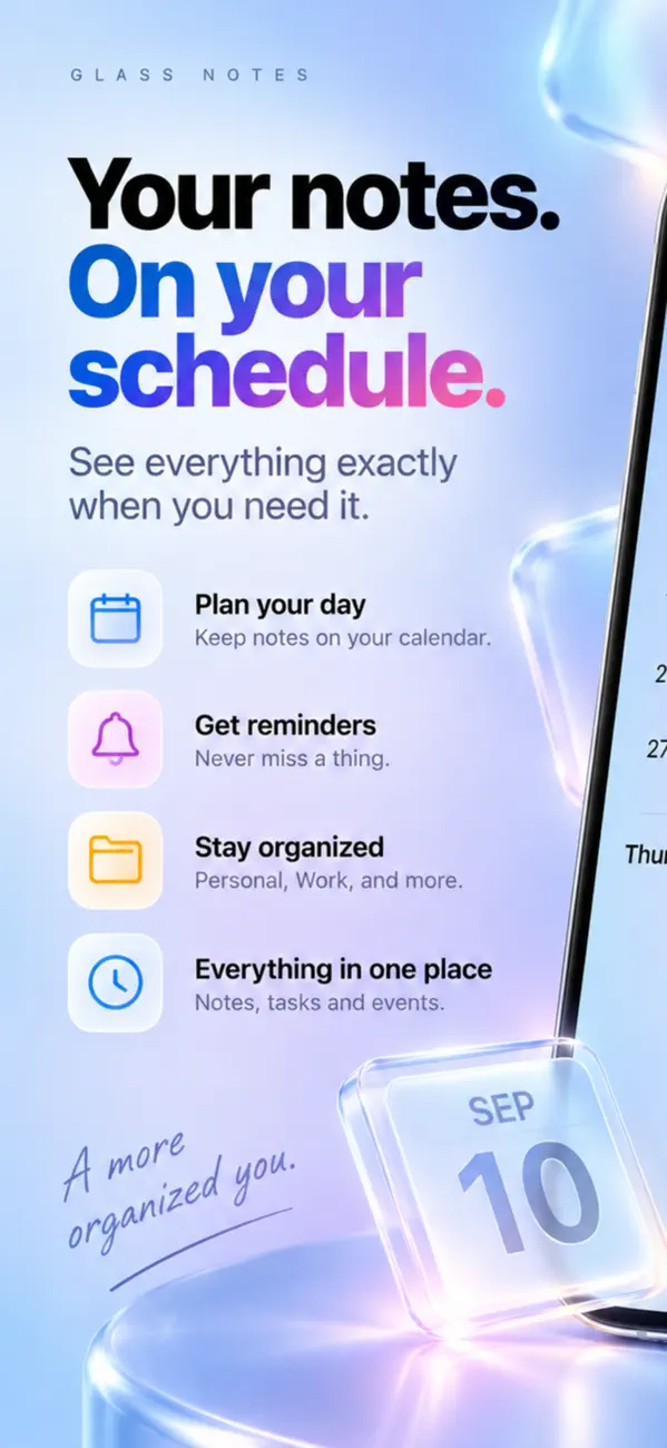 Glass Notes: Notes & Lists screenshot