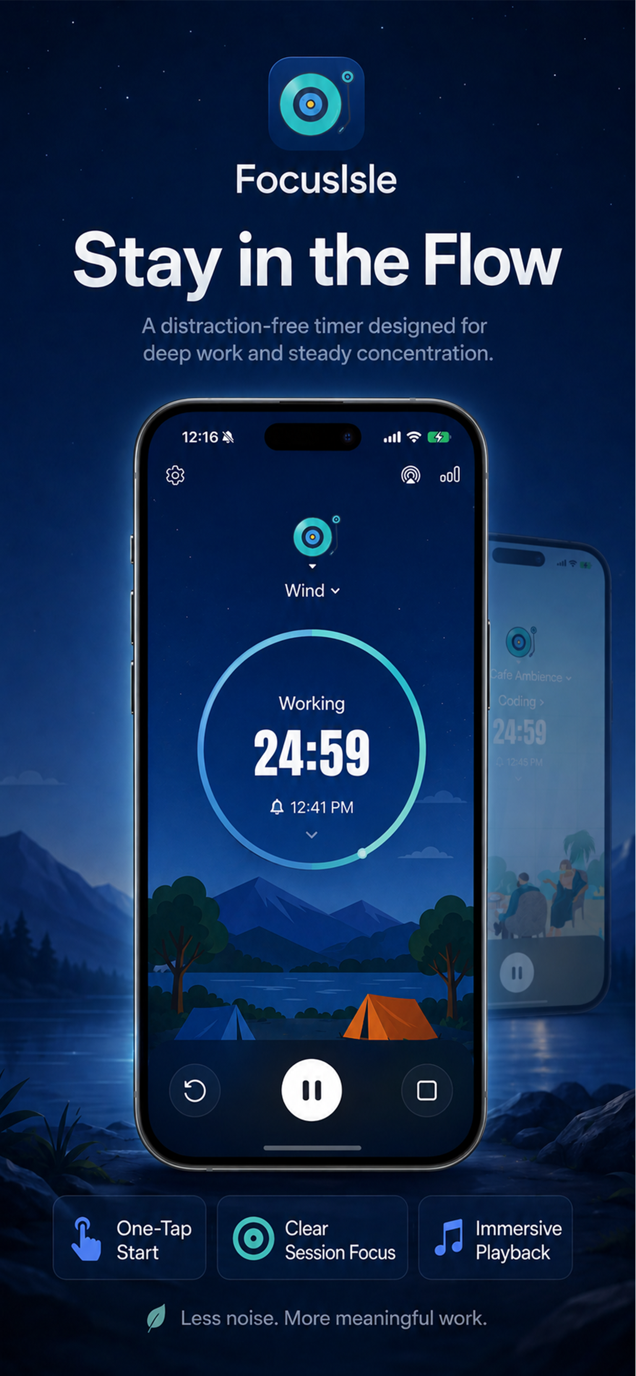 FocusIsle - Deep Work Sounds screenshot 3