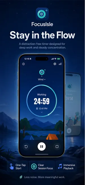 FocusIsle - Deep Work Sounds screenshot 3