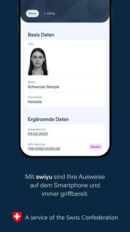 Screenshot 4 von 4 zu swiyu Wallet
