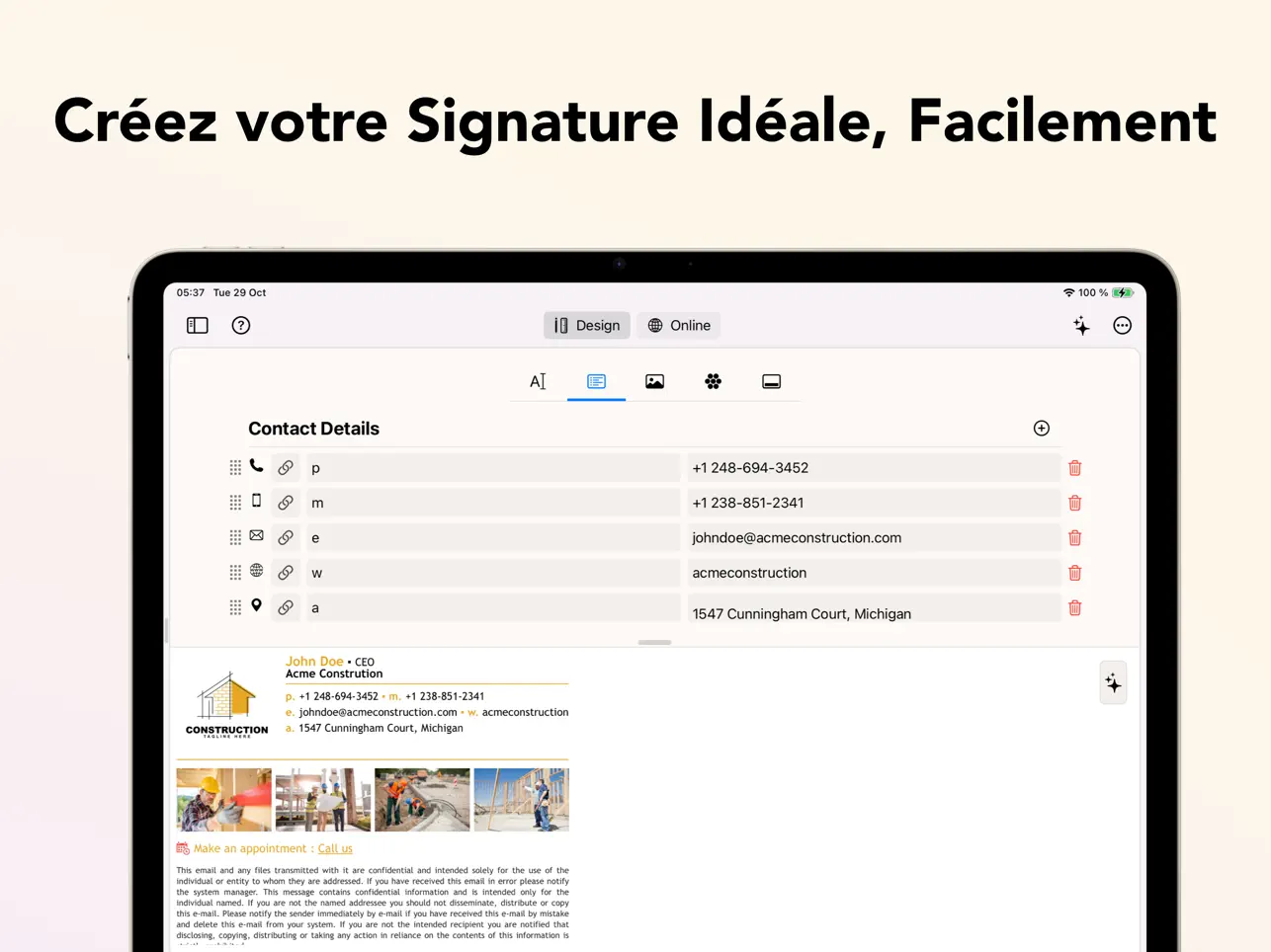 Screenshot #6 pour Email Signature Creator 5