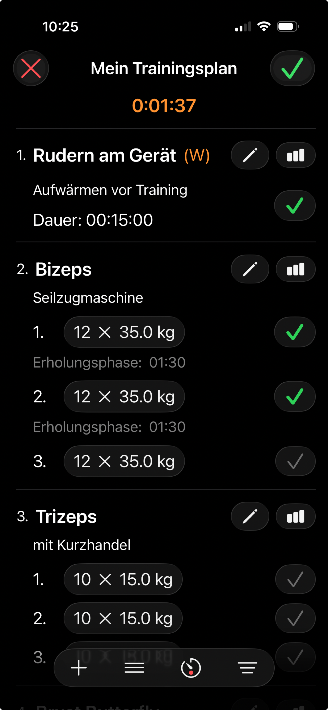 Personal Training Diary