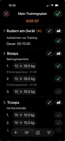 Personal Training Diary screenshot