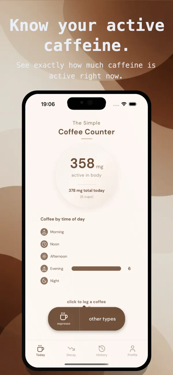 Screenshot #1 pour Simple Coffee Counter