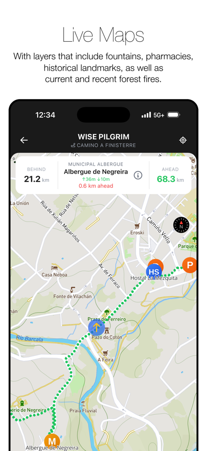Wise Pilgrim Finisterre 的 App Store 截图 5