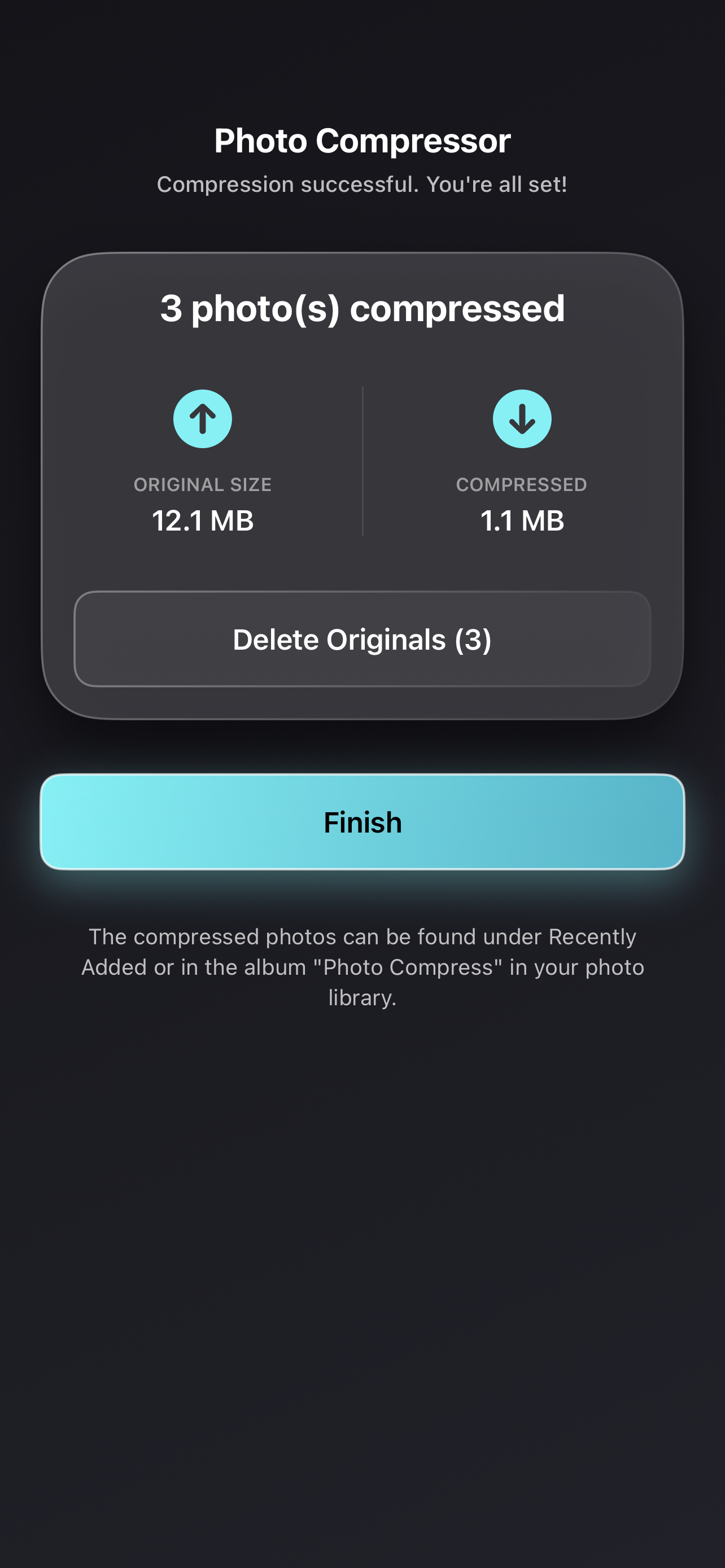 Photo Compress - Shrink Pics screenshot 5