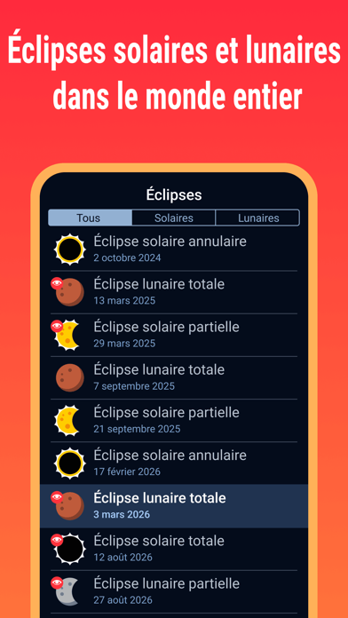 Screenshot #1 pour Eclipse Guide 2026-2027