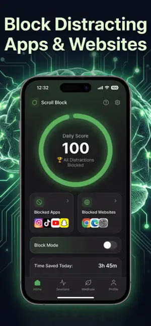 Scroll Block: pornblocker App screenshot 1