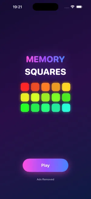 Memory Squares - Brain Game screenshot 1