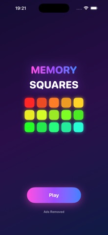 Memory Squares - Brain Game screenshot 1