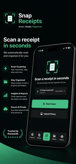 Snap Receipts: Receipt Scanner screenshot 2