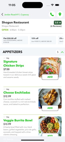 Shogun Restaurant Screenshot 2 of 8