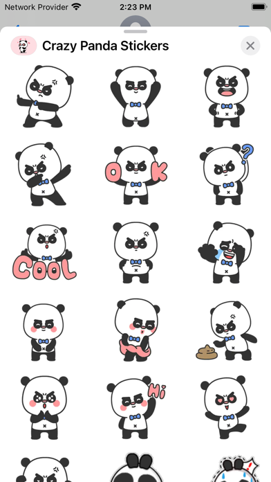 Crazy Panda Sticker- WASticker Screenshot