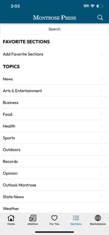 Montrose Daily Press Media screenshot