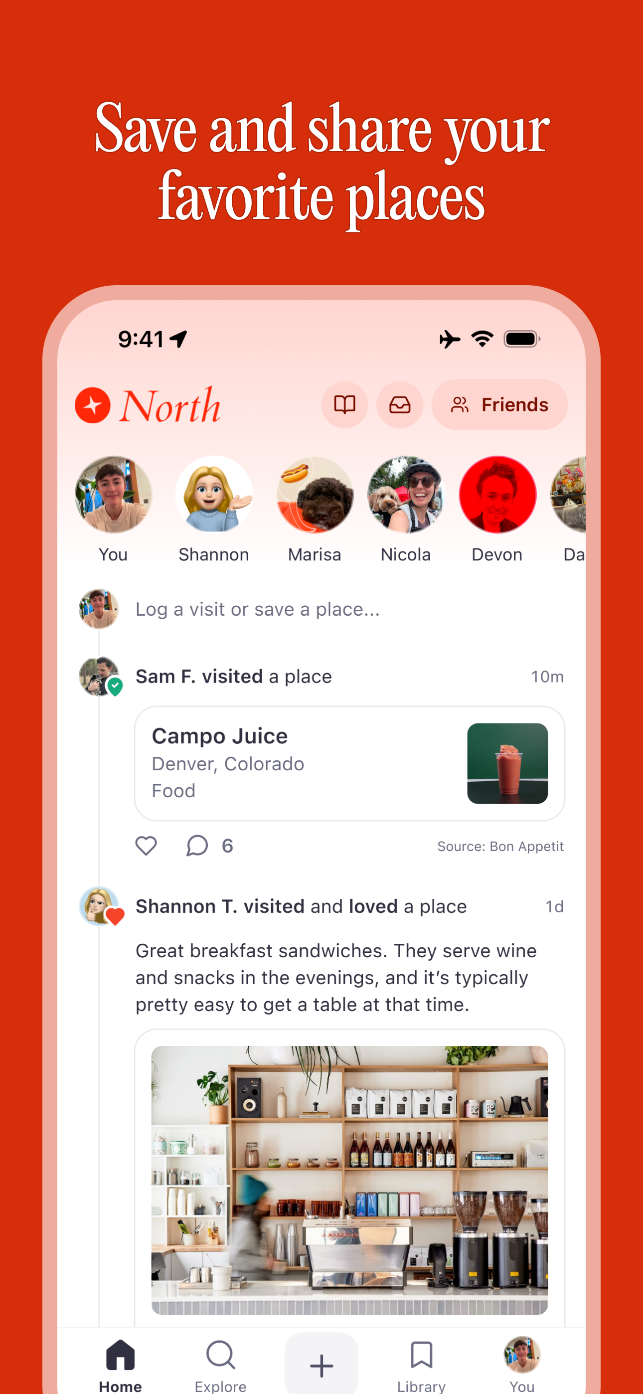 North - Save & Share Places