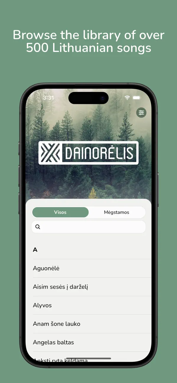 #1. Dainorėlis (iOS) โดย: Darius Cepulis