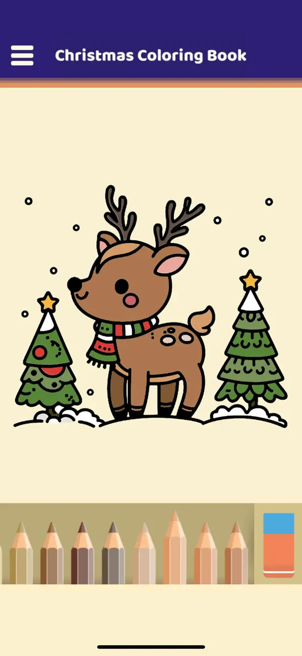 Screenshot #2 pour Happy Christmas Coloring Book