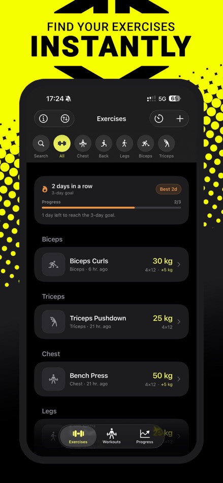 #1. LiftLog - Strength Workout Log (iOS) By: Xavier Derkenne