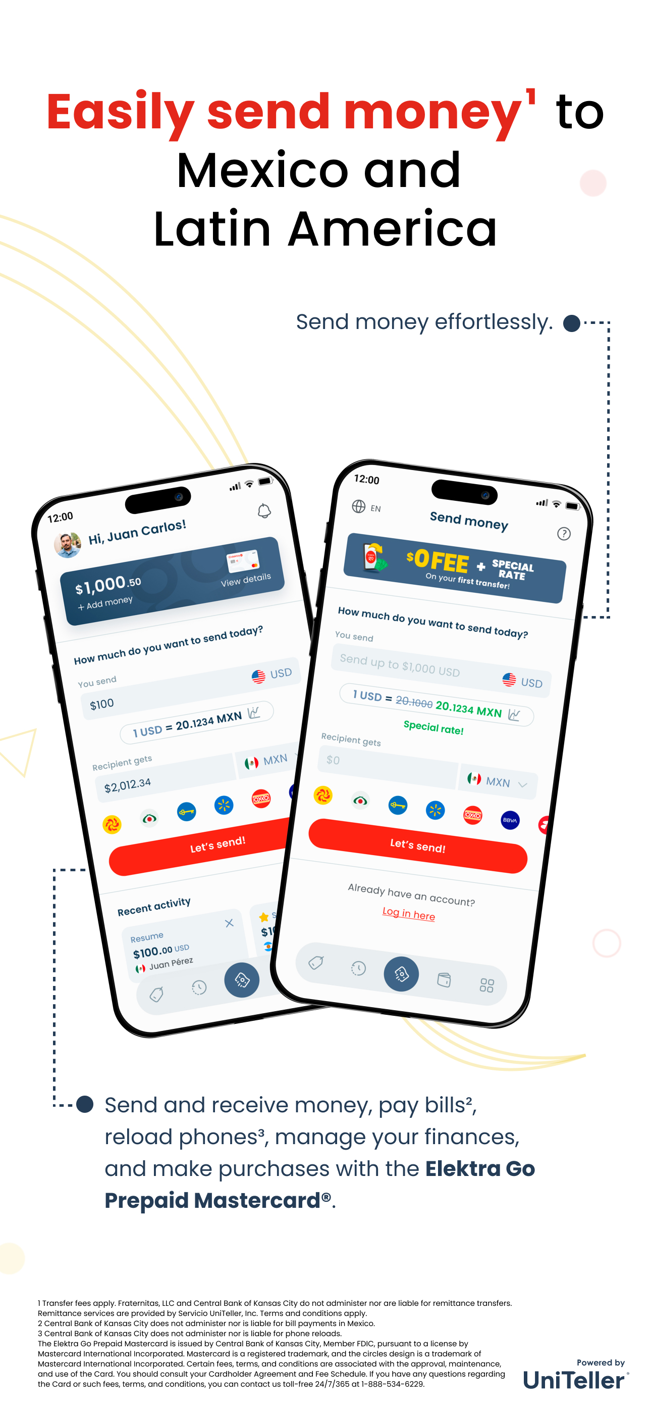 Elektra Go: Money Transfer