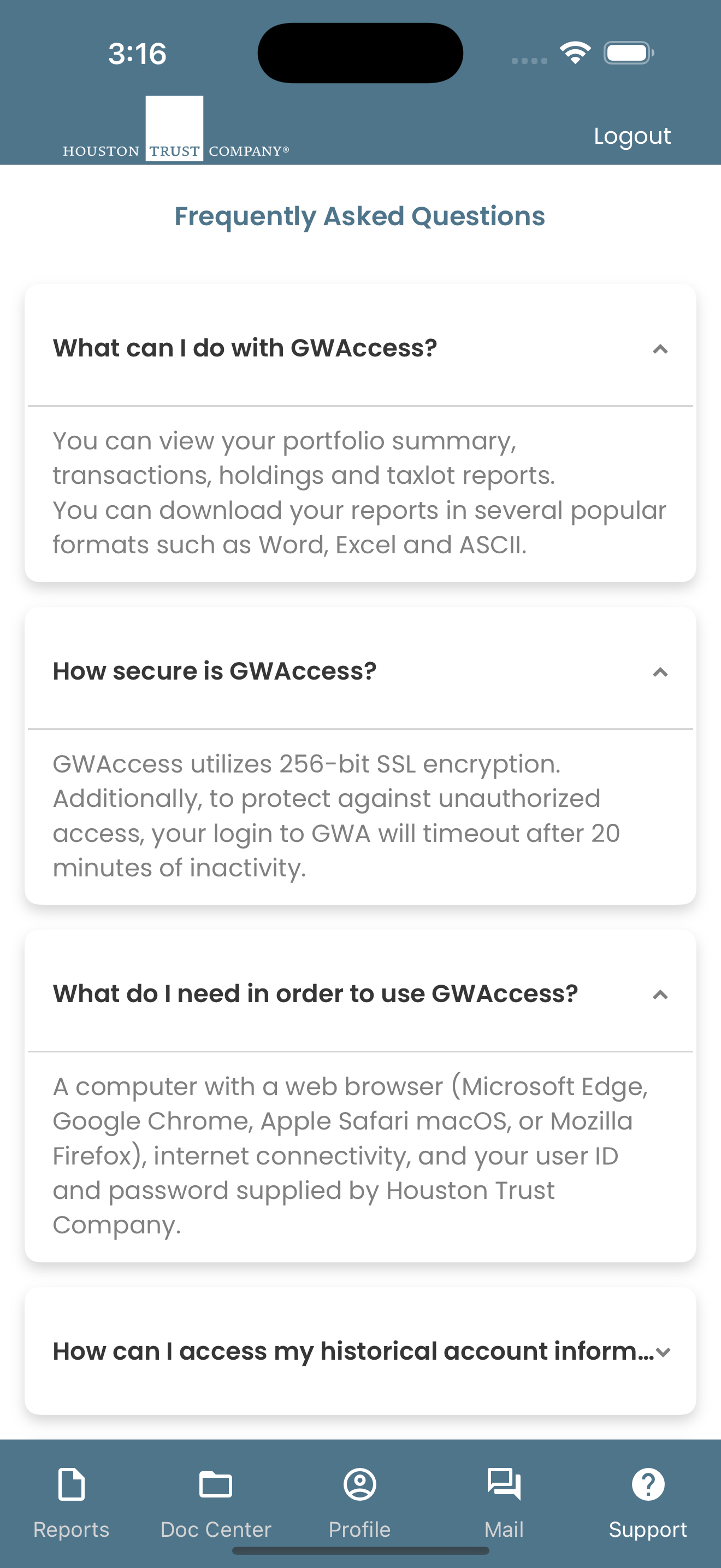 Houston Trust GWAccess screenshot 10