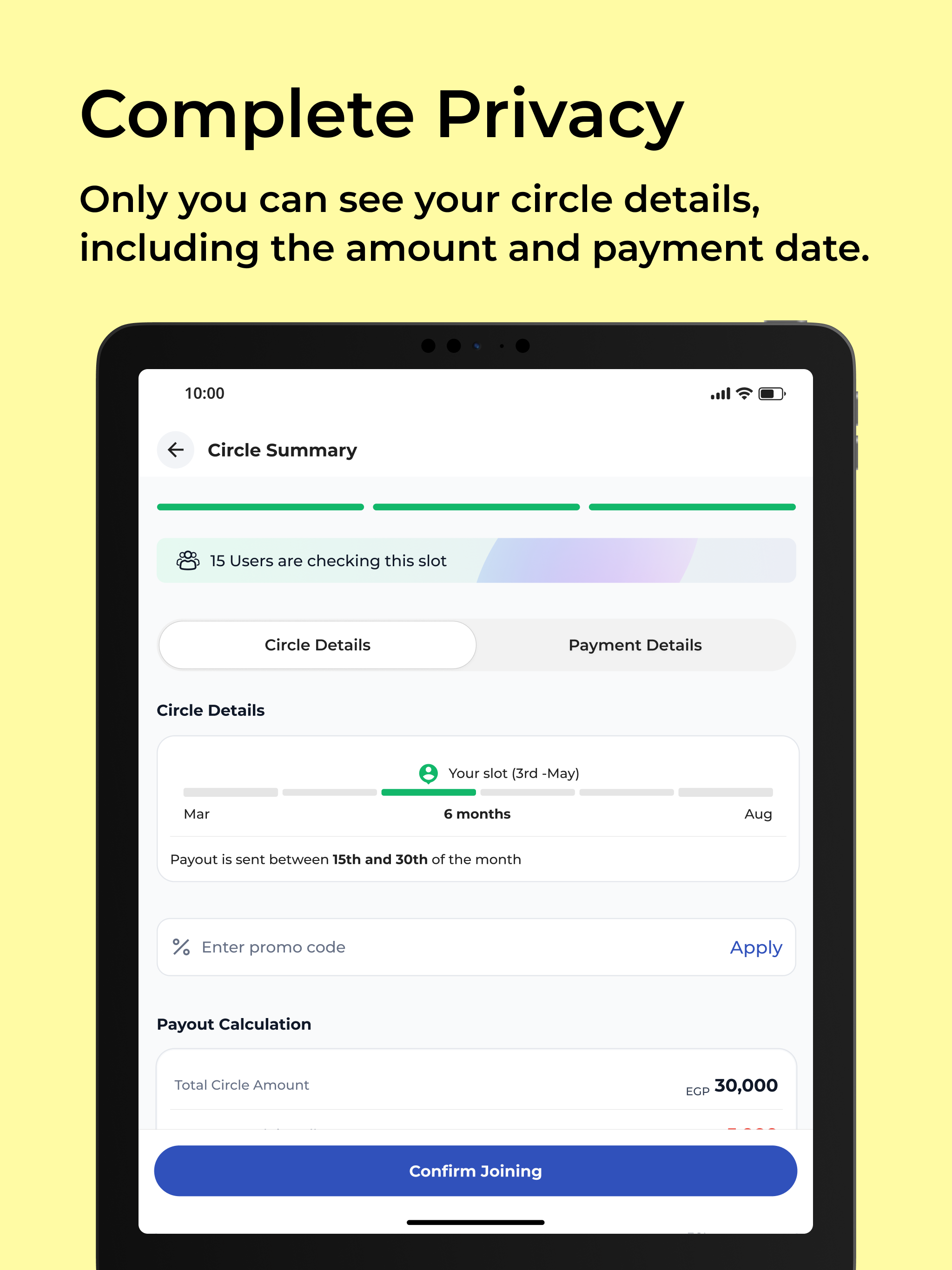Money Fellows: Online Circles