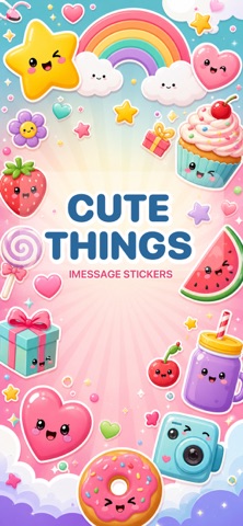 Cute Things Stickers iPhone screenshot
