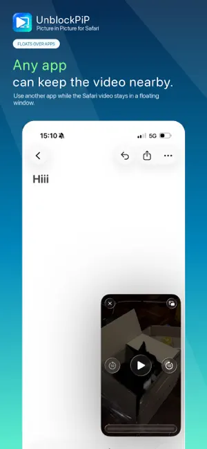 UnblockPiP: Float Video Player screenshot 3